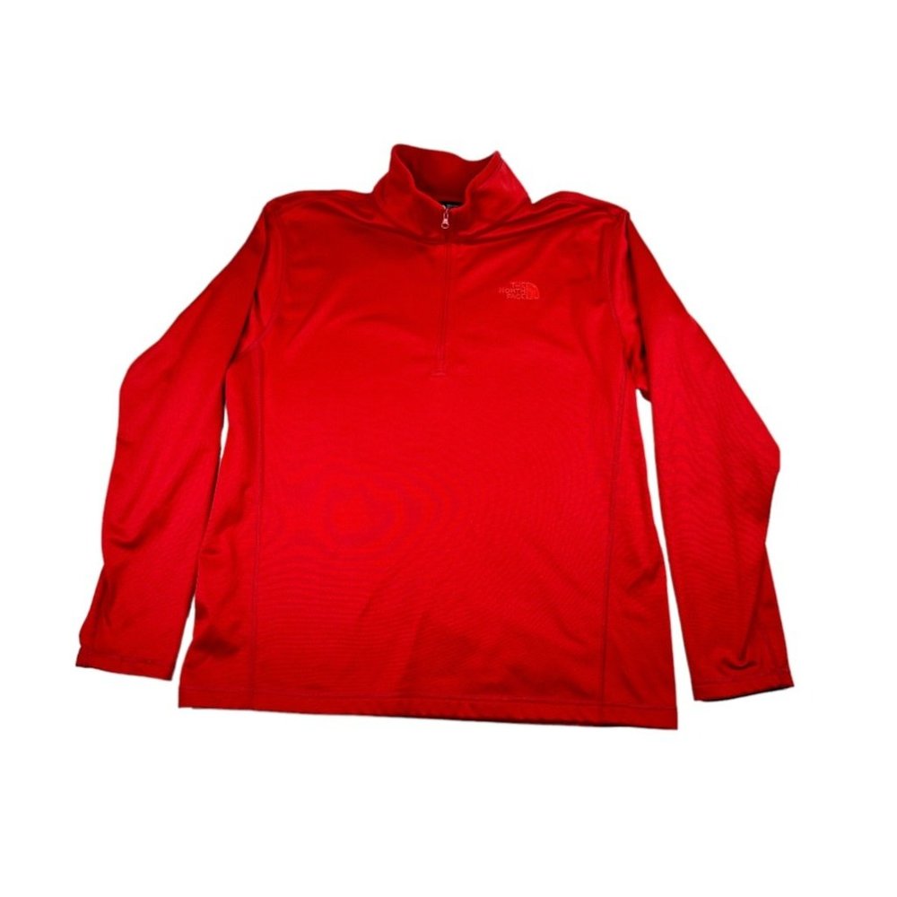 The North Face Mens 1/4 Zip Pullover Sweater sz‎ XL Red